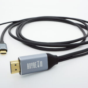 AnyBeam UP 專用數位影像轉換器-4K/2公尺/鐵灰質感噴砂鋁殼-HDMI轉TYPE C+供電